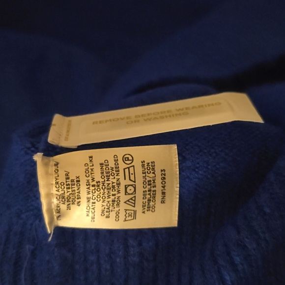 LOFT Sweater Royal Blue - Size Large L New NWT - Picture 3 of 3